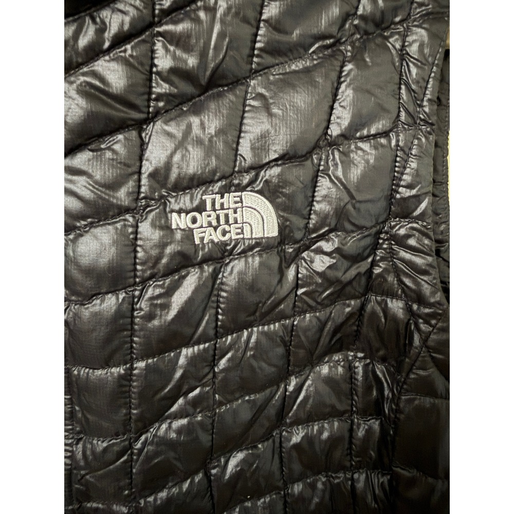 The North Face Womens Thermoball Quilted Puffer Vest Black XL Insulated Zip Up - Picture 2 of 8